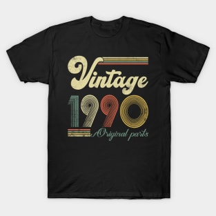 Vintage 1990 34th Birthday Gift Men Women 34 Years Old T-Shirt